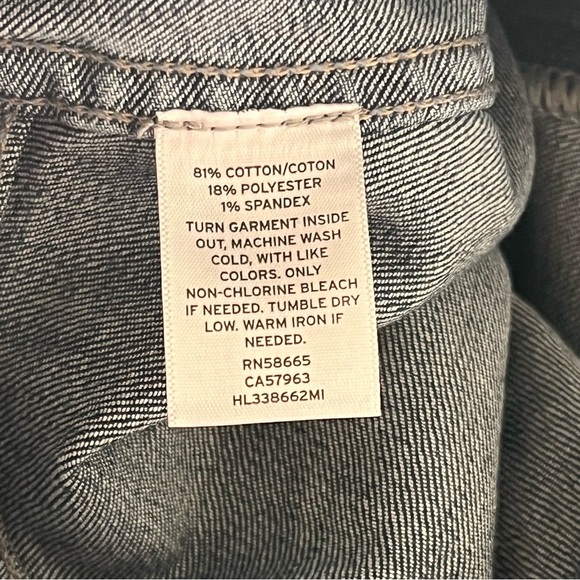 Hinge Denim Skirt XL Front Pockets Knee Length Blue Jean Casual Boho Chic NWT - Picture 8 of 12